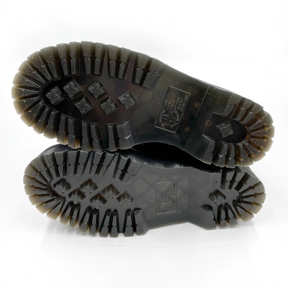 SOLD-New Dr Martens Sinclair Platform Boots Black Zip Front Smooth Leather - Picture 8 of 9